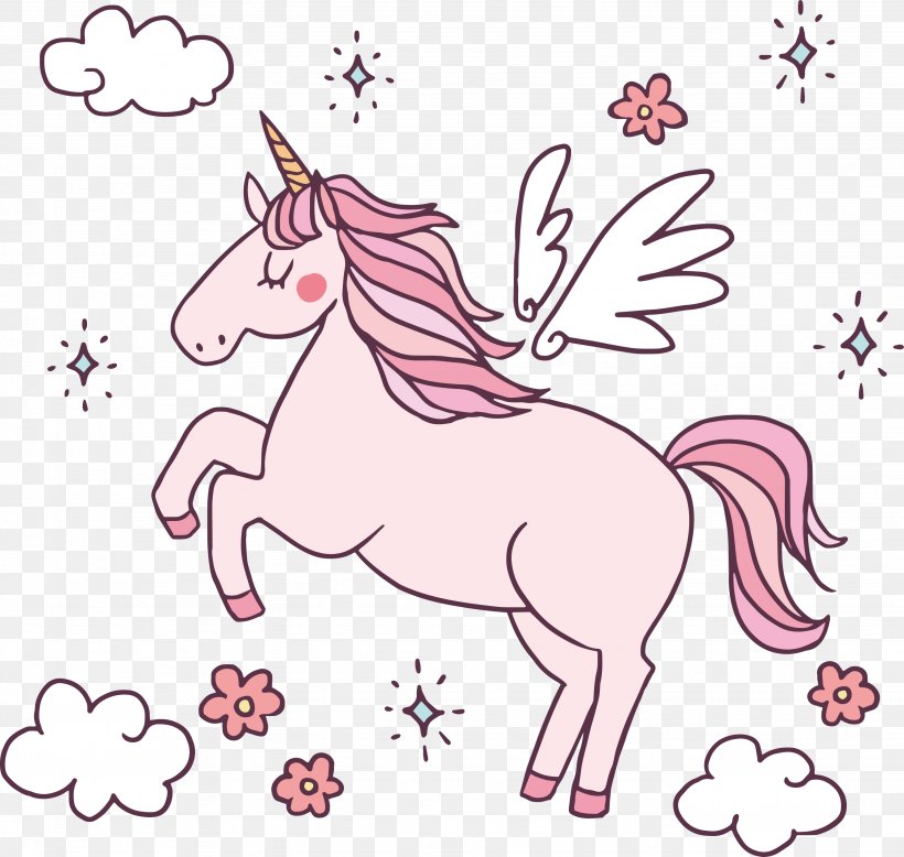 Pony Horse Unicorn Pegasus, PNG, 3072x2918px, Watercolor, Cartoon, Flower, Frame, Heart Download Free