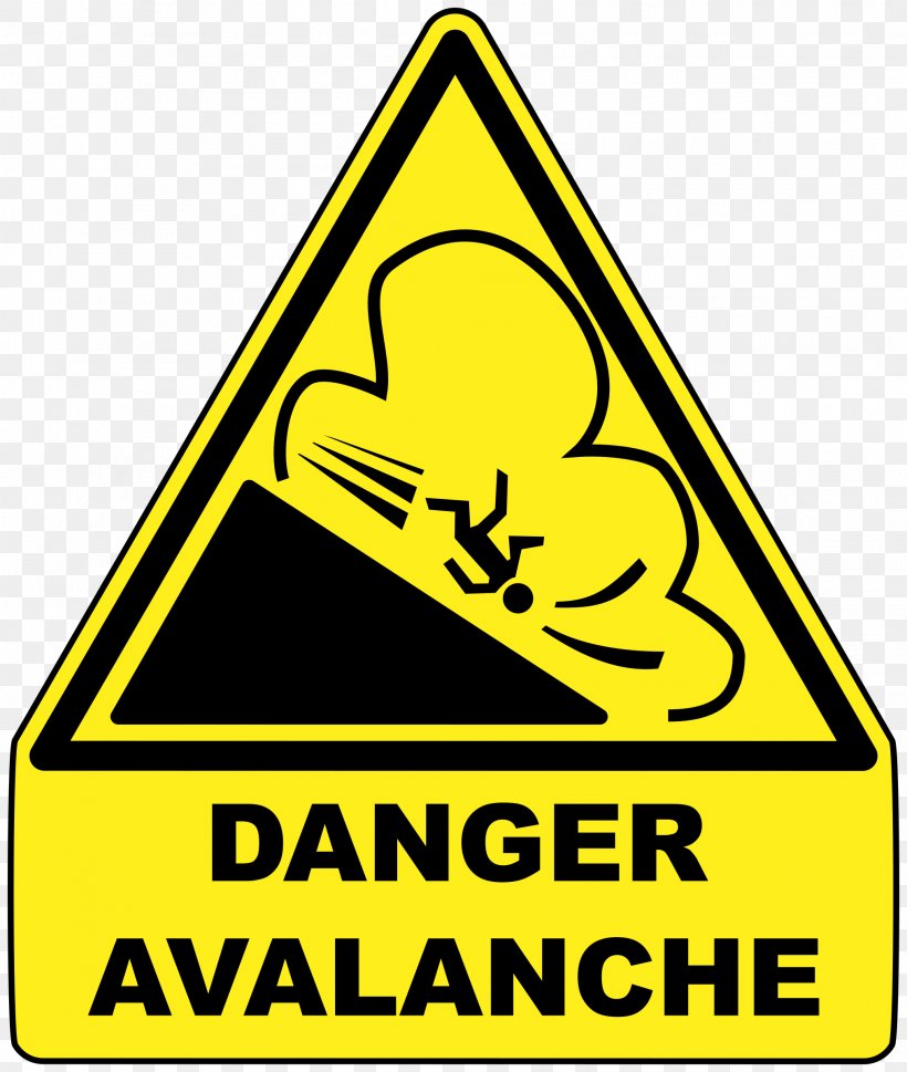 Warning Sign Avalanche Hazard Skiing, PNG, 2030x2400px, Warning Sign, Area, Avalanche, Backcountry Skiing, Brand Download Free