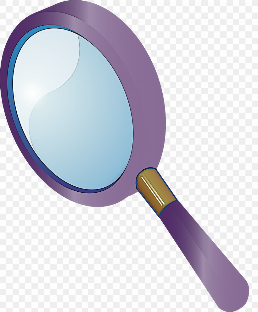 Magnifying Glass Magnifier, PNG, 2477x3000px, Magnifying Glass, Magnifier, Makeup Mirror, Office Instrument, Purple Download Free