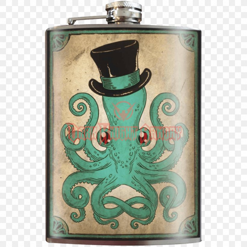 Hip Flask Stainless Steel Octopus Glass, PNG, 850x850px, Hip Flask, Architectural Engineering, Bottle, Box, Cephalopod Download Free