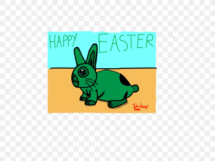 Easter Bunny Rectangle Font, PNG, 1024x768px, Easter Bunny, Brand, Easter, Fauna, Green Download Free