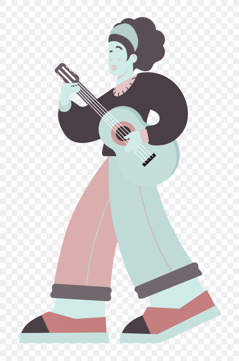 Playing The Guitar Music Guitar, PNG, 1657x2500px, Playing The Guitar, Cartoon, Character, Guitar, Music Download Free