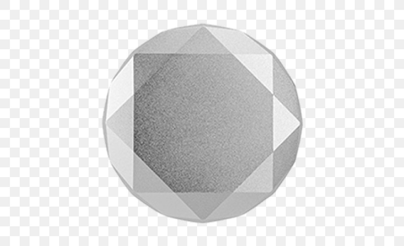PopSockets Grip Stand Silver Metal Mobile Phones Diamond, PNG, 500x500px, Popsockets Grip Stand, Diamond, Grey, Metal, Mobile Phone Accessories Download Free