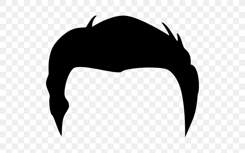 Black Hair Hairstyle Clip Art, PNG, 512x512px, Hair, Beak, Black, Black And White, Black Hair Download Free