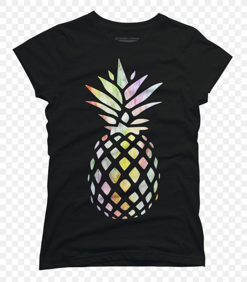 Printed T-shirt Pineapple IPhone 6 Plus Spreadshirt, PNG, 2100x2400px, Tshirt, Black, Brand, Color, Iphone 6 Download Free