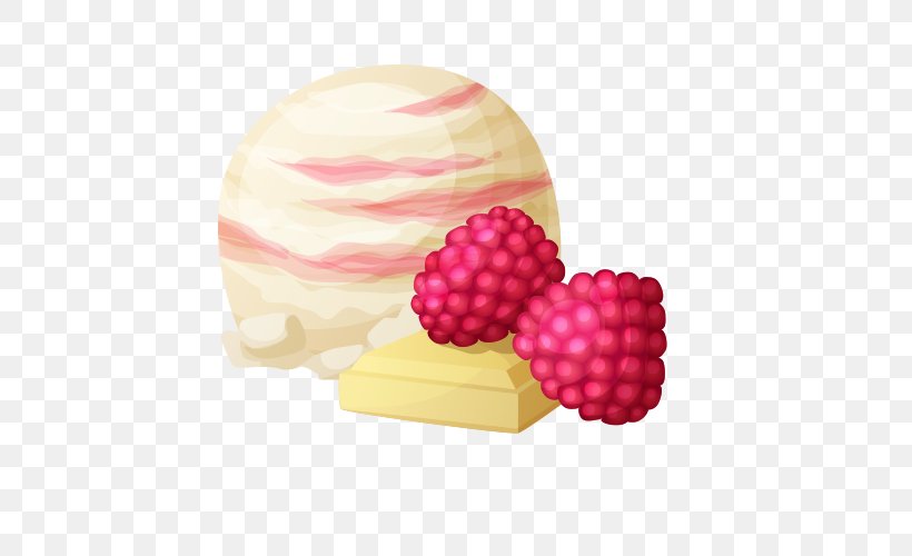 Ice Cream Raspberry Aedmaasikas, PNG, 500x500px, Ice Cream, Aedmaasikas, Berry, Cartoon, Dessert Download Free