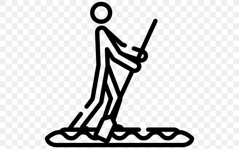 Standup Paddleboarding Surfing Sport, PNG, 512x512px, Paddleboarding, Area, Black, Black And White, Kayak Download Free