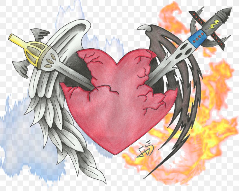 Cartoon Drawing Desktop Wallpaper Heart, PNG, 1280x1024px, Watercolor, Cartoon, Flower, Frame, Heart Download Free