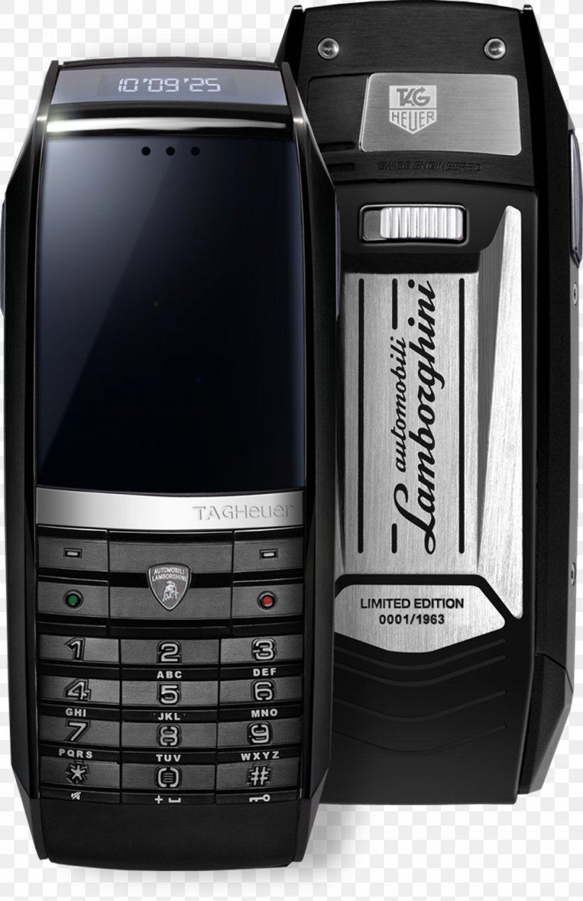 Feature Phone Mobile Phones TAG Heuer Lamborghini Telephone, PNG, 1000x1545px, Feature Phone, Car, Cellular Network, Clock, Communication Device Download Free