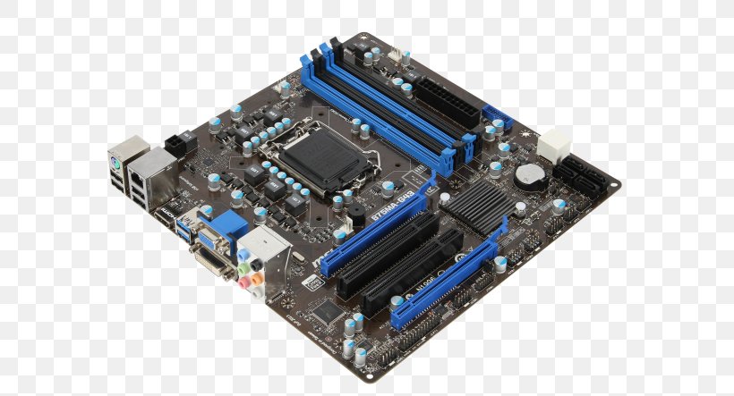 MSI B75MA-G43, PNG, 640x443px, Motherboard, Atx, Central Processing Unit, Chipset, Computer Download Free
