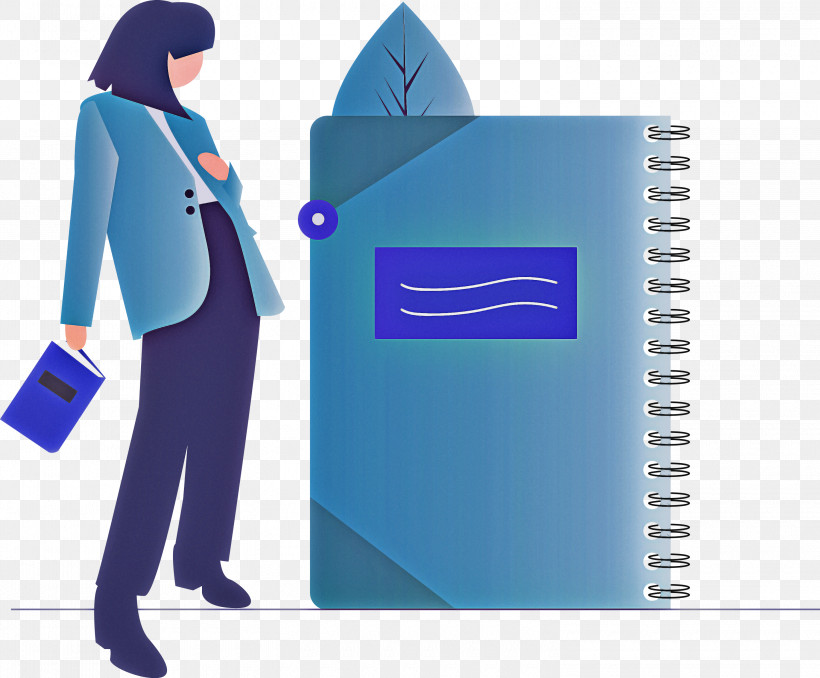 Notebook Girl, PNG, 3000x2482px, Notebook, Electric Blue, Girl, Mail, Paper Product Download Free