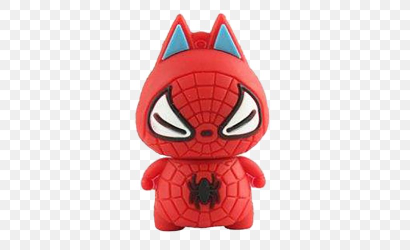 Spider-Man USB Flash Drive SanDisk Cruzer Solid-state Drive, PNG, 500x500px, Spider Man, Compactflash, Computer Data Storage, Fictional Character, Flash Memory Download Free