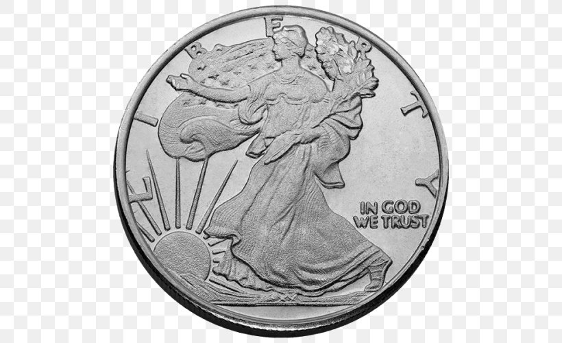 Bullion Coin Silver Coin Canadian Silver Maple Leaf Mint, PNG, 500x500px, Bullion Coin, Banknote, Black And White, Bullion, Canadian Dollar Download Free