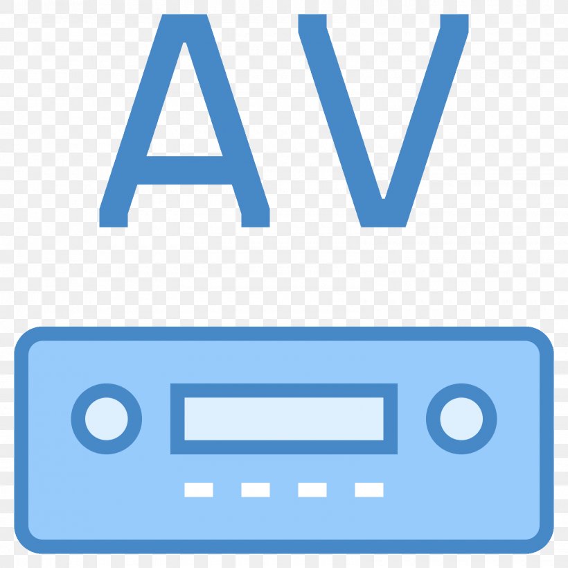 AV Receiver Radio Receiver Symbol Font, PNG, 1600x1600px, Av Receiver, Area, Blue, Brand, Logo Download Free
