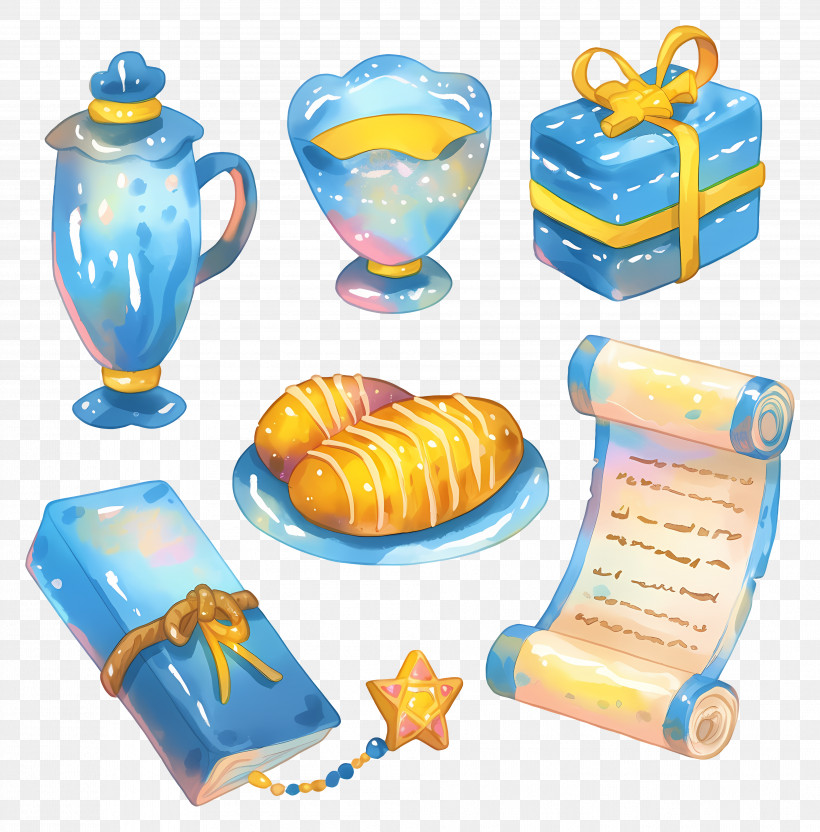 Hanukkah Decoration - Colorful Gift Set For Celebration PNG