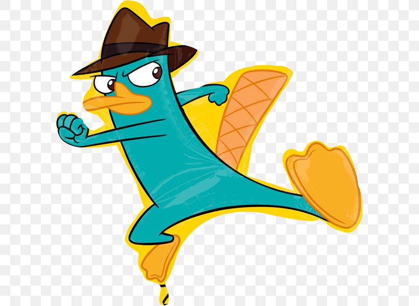 Perry The Platypus Ferb Fletcher Phineas Flynn Balloon, PNG, 600x600px, Perry The Platypus, Animal Figure, Art, Artwork, Balloon Download Free