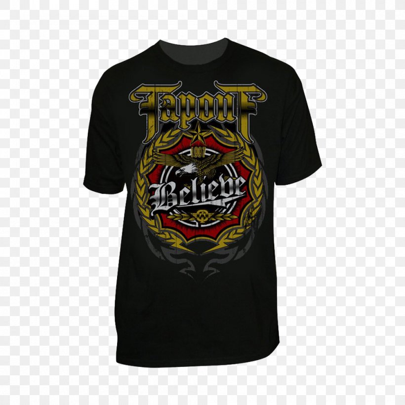 T-shirt UFC: Tapout Ultimate Fighting Championship Clothing, PNG, 1000x1000px, Tshirt, Active Shirt, Black, Brand, Clothing Download Free