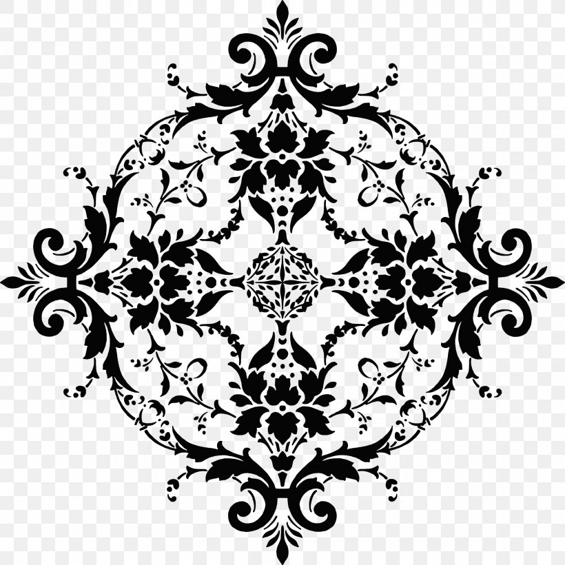 Floral Design Black And White Visual Arts Clip Art, PNG, 2278x2278px, Floral Design, Art, Black, Black And White, Drawing Download Free