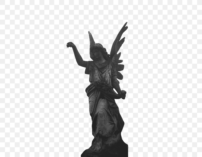 Headstone Cemetery Angel Image Grave, PNG, 480x640px, Headstone, Angel, Art, Black And White, Bronze Download Free