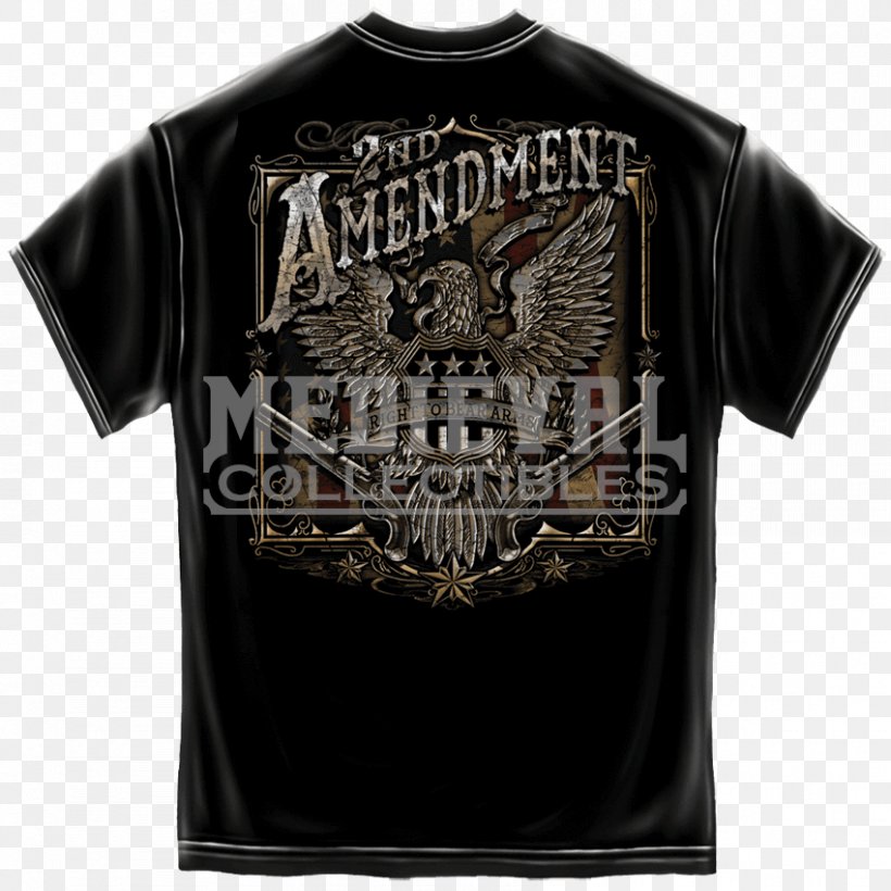 T-shirt Second Amendment To The United States Constitution Sleeve, PNG, 850x850px, Tshirt, Active Shirt, Black, Bluza, Brand Download Free
