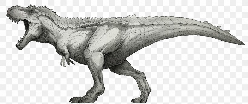 Tyrannosaurus Giganotosaurus Spinosaurus Triceratops Ceratosaurus, PNG, 1870x787px, Tyrannosaurus, Animal Figure, Black And White, Carnivore, Ceratosaurus Download Free