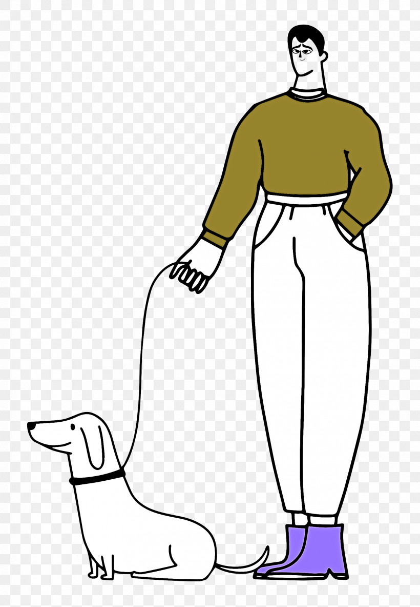 Walking The Dog, PNG, 1732x2500px, Walking The Dog, Dress, Human, Joint, Line Art Download Free