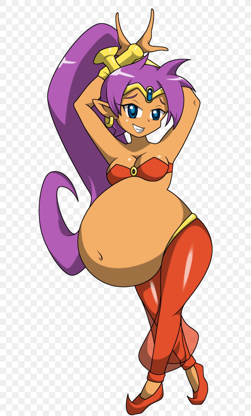 Shantae And The Pirate's Curse DeviantArt WayForward Technologies, PNG, 589x1358px, Watercolor, Cartoon, Flower, Frame, Heart Download Free