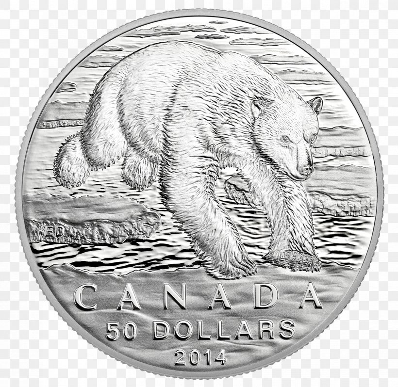 Canada Polar Bear Silver Coin, PNG, 1198x1166px, Canada, Bear, Black And White, Canadian Dollar, Carnivoran Download Free