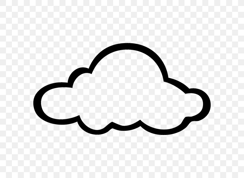 Sticker Cloud Cumulus Wall Decal Sky, PNG, 600x600px, Sticker, Area, Black, Black And White, Cloud Download Free