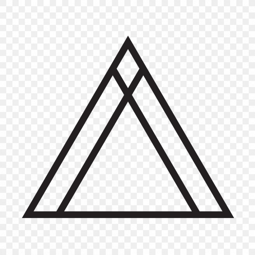 Triangle Valknut Egyptian Pyramids Shape United States, PNG, 1000x1000px, Triangle, Area, Black, Black And White, Building Download Free