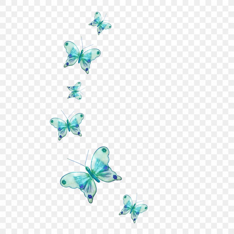 Butterfly Clip Art, PNG, 2362x2362px, Butterfly, Aqua, Butterflies And Moths, Color, Green Download Free
