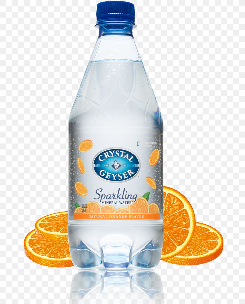 Mineral Water Carbonated Water Plastic Bottle Orange Drink Fizzy Drinks, PNG, 750x1017px, Mineral Water, Bottle, Bottled Water, Carbonated Water, Crystal Geyser Water Company Download Free