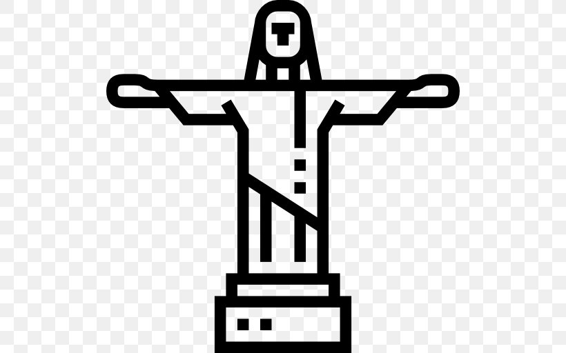 Christ The Redeemer Monument Clip Art, PNG, 512x512px, Christ The Redeemer, Area, Black And White, Cross, Landmark Download Free