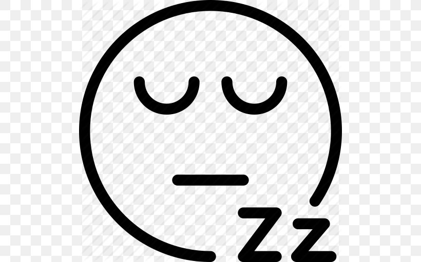 Sleep Emoticon Smiley, PNG, 512x512px, Sleep, Apple Icon Image Format, Area, Avatar, Black Download Free