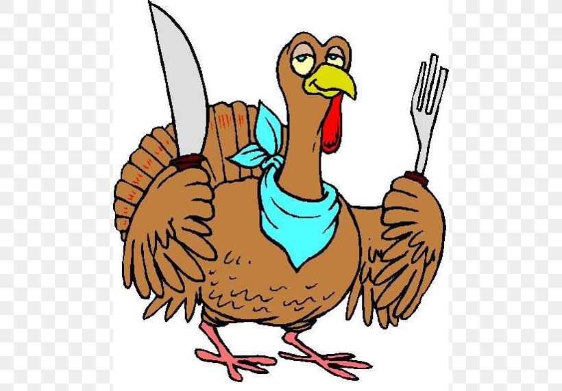 Turkey Thanksgiving Dinner Cartoon Clip Art, PNG, 490x571px, Turkey, Artwork, Banquet, Beak, Bird Download Free