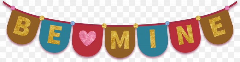 Valentines Day Garland Bunting Euclidean Vector, PNG, 3434x896px, Valentines Day, Advertising, Banner, Brand, Bunting Download Free
