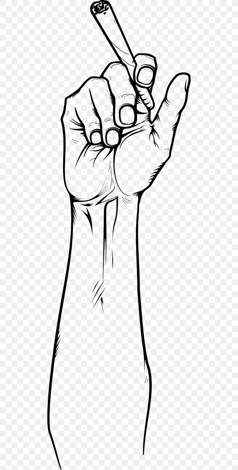 Blunt Joint Cannabis Smoking Hand, PNG, 494x1615px, Blunt, Arm, Art, Artwork, Black Download Free