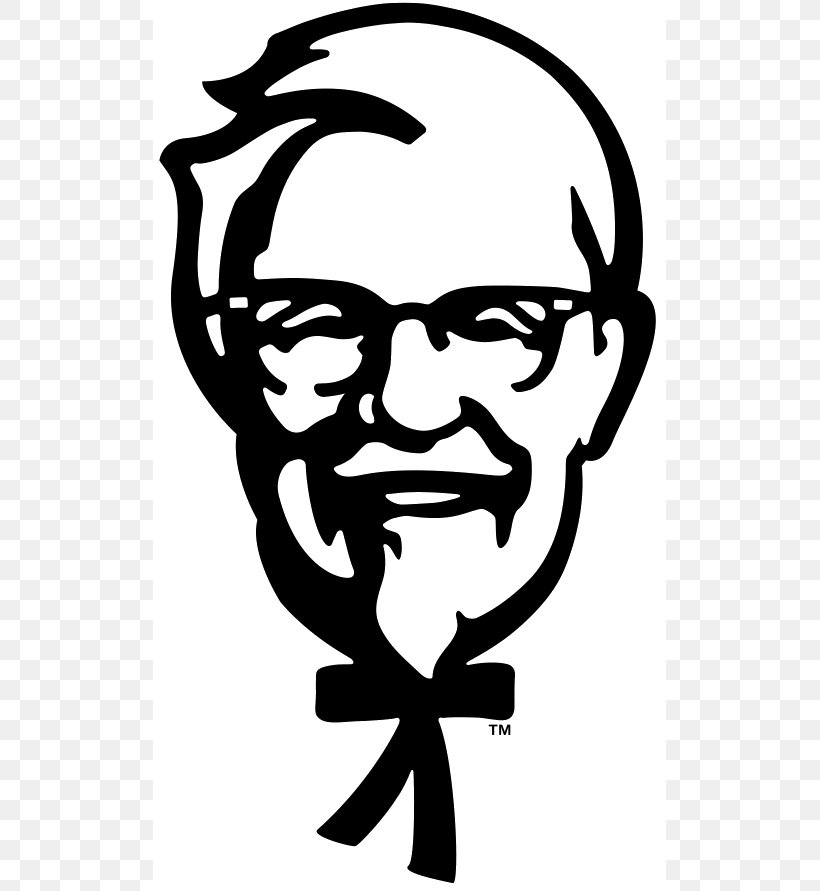 Colonel Sanders KFC Fried Chicken Logo Restaurant, PNG, 513x891px, Colonel Sanders, Blackandwhite, Fast Food, Fast Food Restaurant, Food Download Free