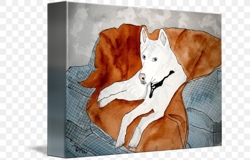 Siberian Husky Canidae Painting Gallery Wrap, PNG, 650x527px, Siberian Husky, Art, Canidae, Canvas, Carnivoran Download Free