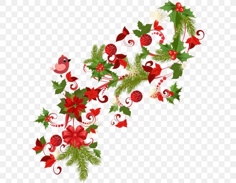 Christmas Ornament Decorative Borders Christmas Decoration Clip Art, PNG, 600x635px, Christmas, Aquifoliaceae, Aquifoliales, Branch, Christmas Card Download Free