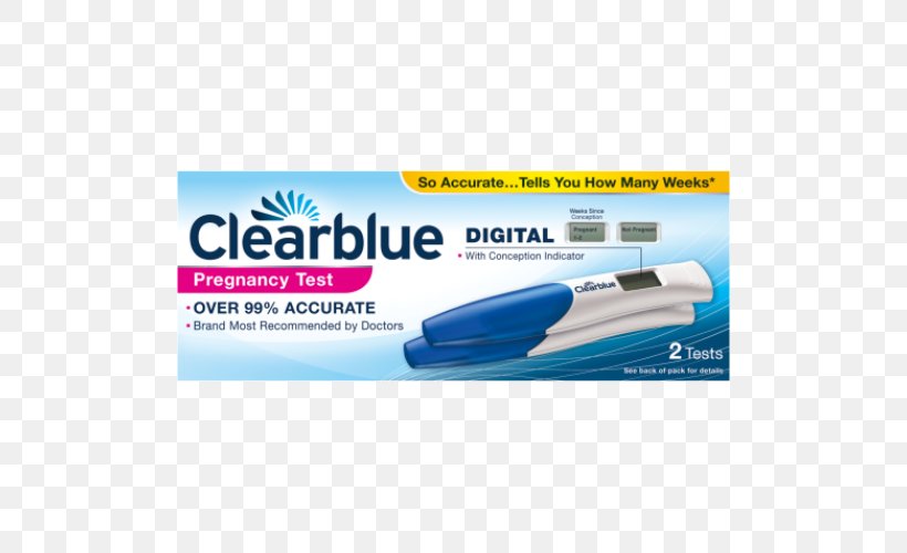 Clearblue Digital Pregnancy Test With Conception Indicator, PNG, 500x500px, Pregnancy Test, Brand, Childbirth, Clearblue, Clearblue Pregnancy Tests Download Free