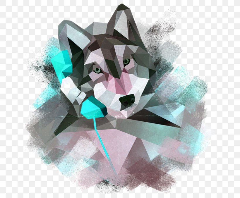 Gray Wolf Geometric Shape Geometry Animal, PNG, 650x677px, Gray Wolf, Animal, Art, Designer, Edge Download Free