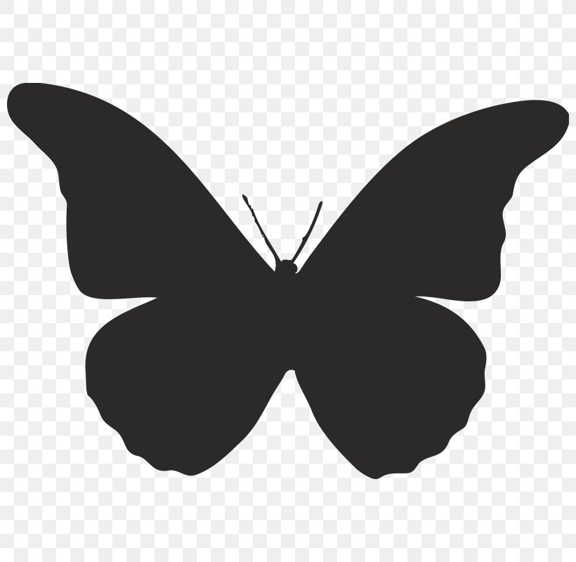 Monarch Butterfly Insect Clip Art Shape, PNG, 800x800px, Butterfly, Animal, Black, Black And White, Brush Footed Butterfly Download Free