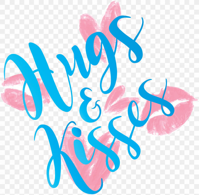 Valentines Day Hugs And Kisses, PNG, 3000x2947px, Valentines Day, Calligraphy, Hugs And Kisses, Pink, Text Download Free