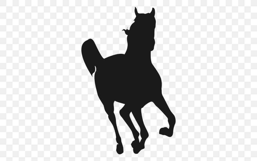Horse Canter And Gallop Silhouette, PNG, 512x512px, Horse, Black, Black And White, Canter And Gallop, Cat Download Free