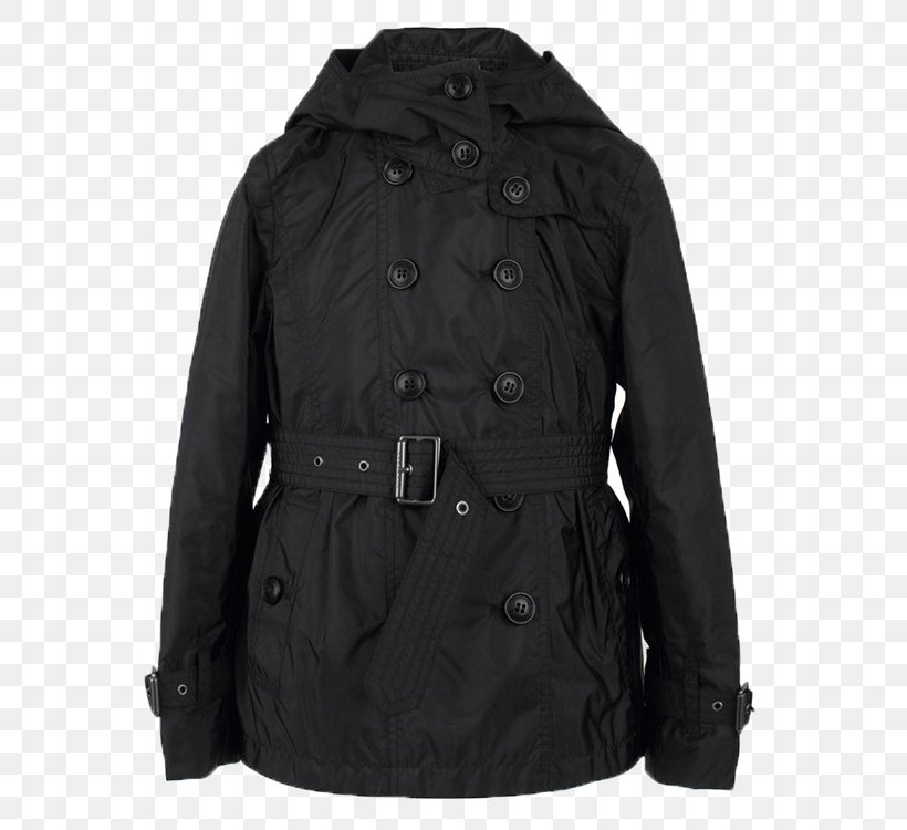 Jacket Windbreaker Trench Coat Outerwear, PNG, 750x750px, Coat, Black, Burberry, Hood, Jacket Download Free