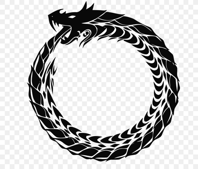 Ouroboros Ghostmasters Snake Jörmungandr Dragon, PNG, 700x700px, Ouroboros, Altered Carbon, Black And White, Dragon, Infinity Download Free