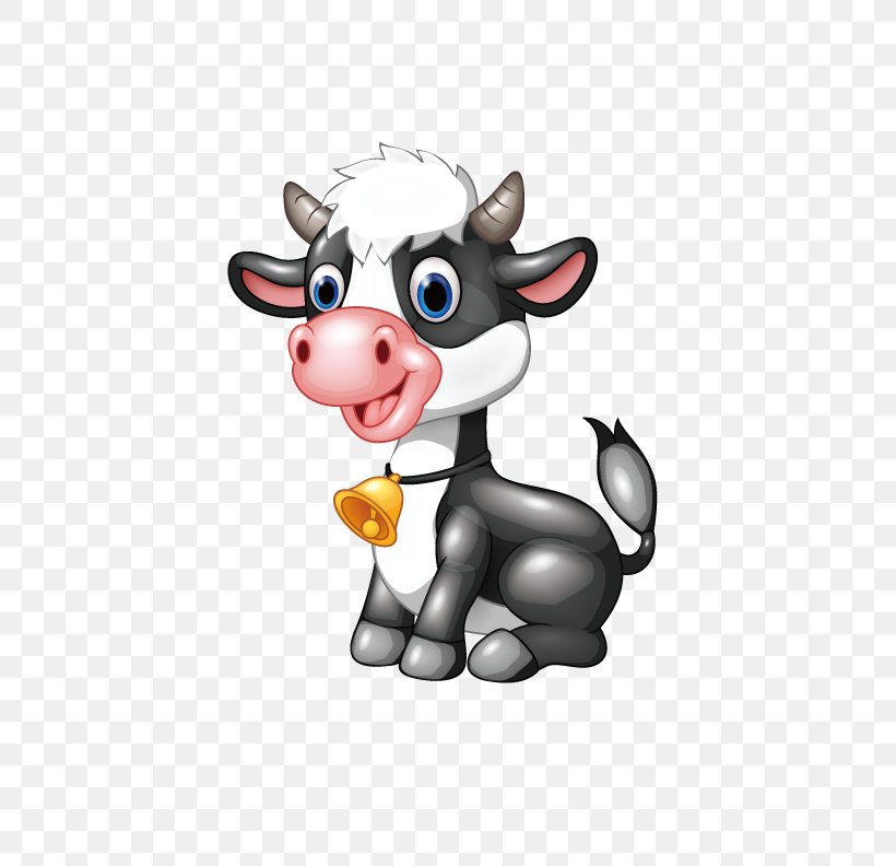 Small Cows With Bells, PNG, 612x792px, Cattle, Cartoon, Clip Art, Drawing, Fictional Character Download Free