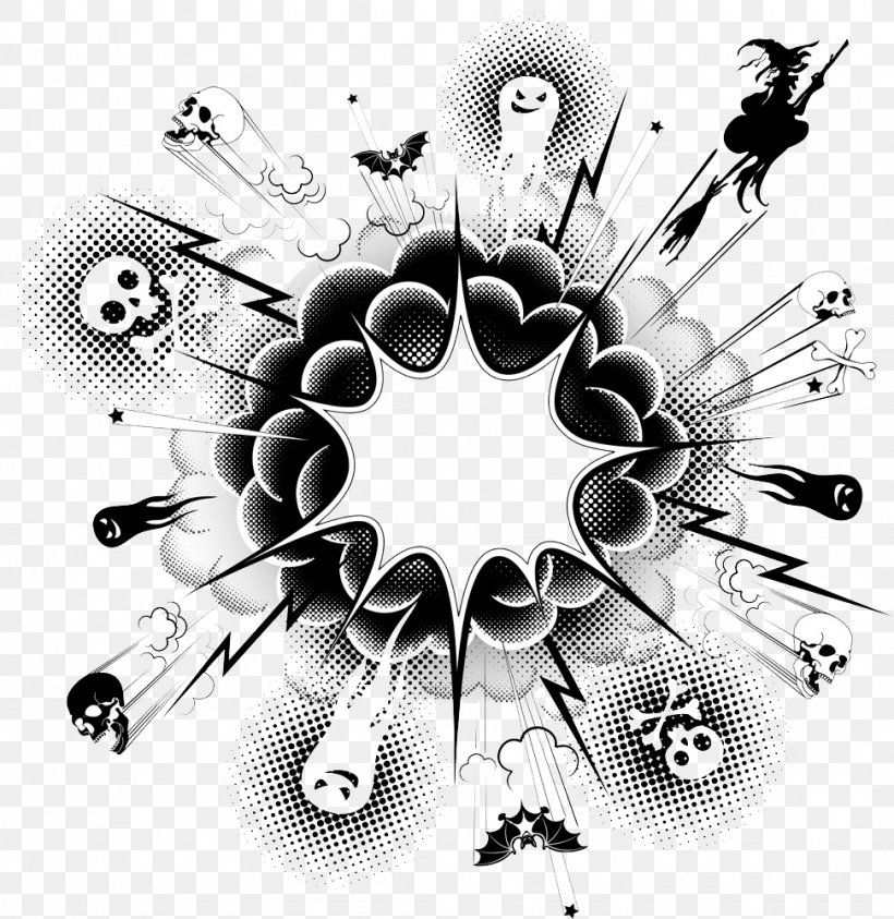 Explosion Vector Pattern, PNG, 972x1000px, Film, Black And White, Explosion, Illustration, Monochrome Download Free