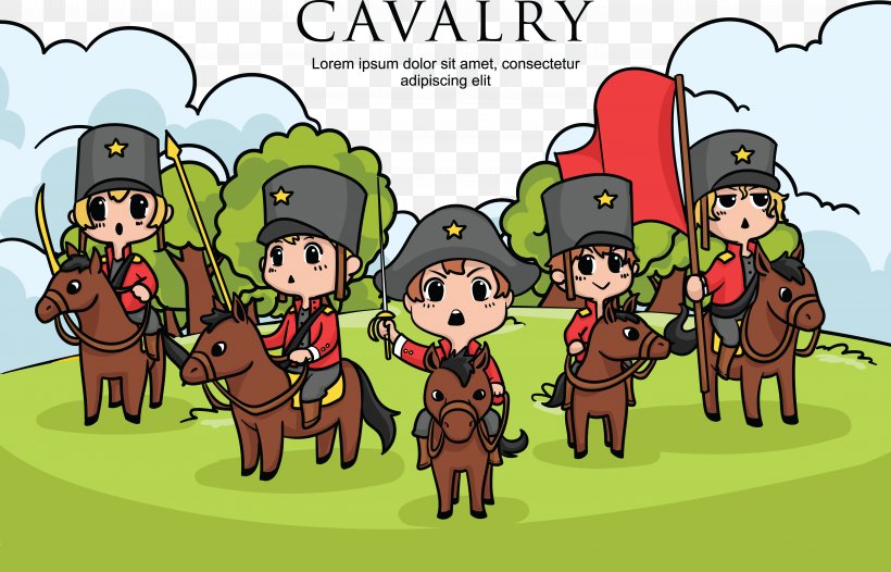 Horse Cartoon Cavalry Illustration, PNG, 5833x3748px, Horse, Animation, Art, Cartoon, Cavalry Download Free